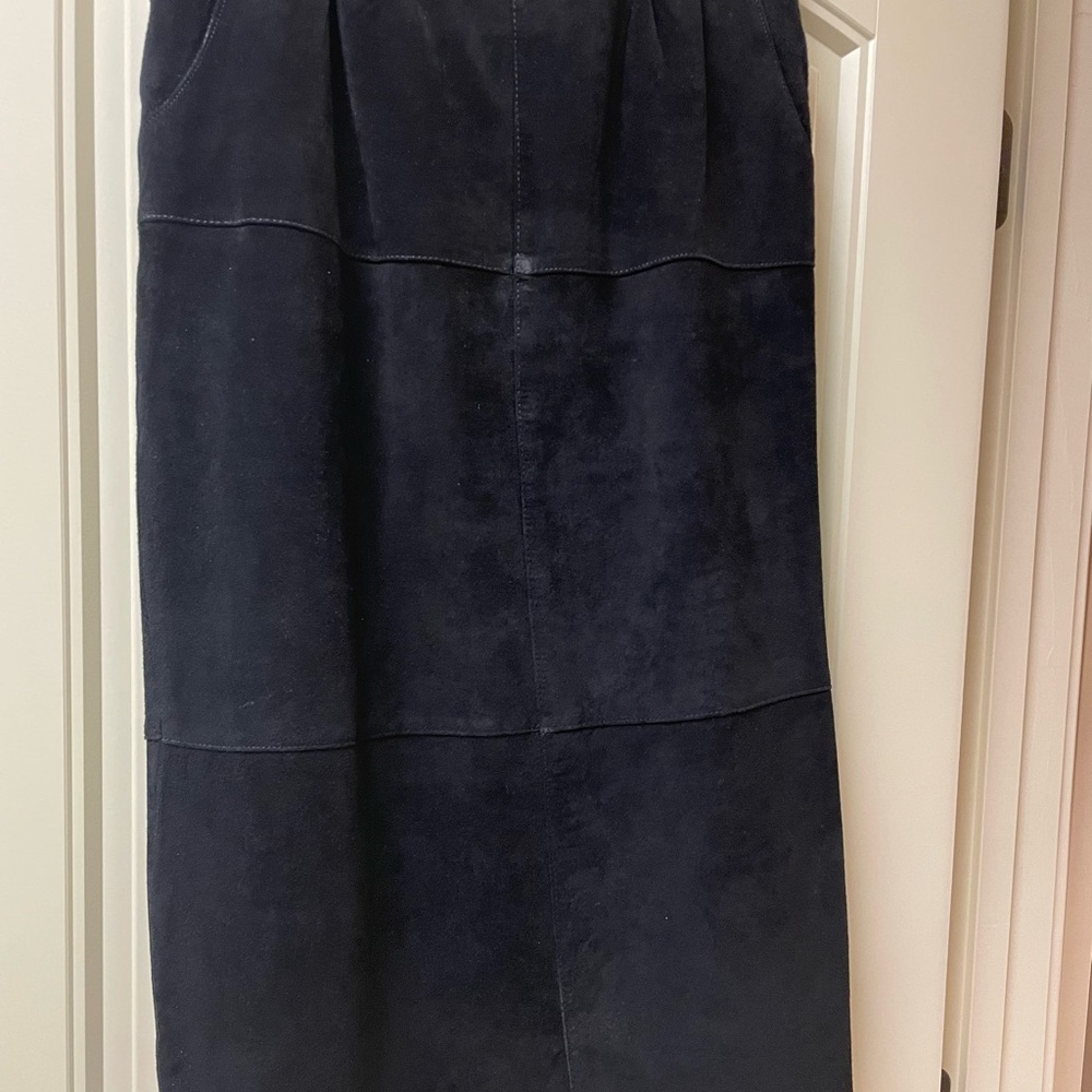 Black Suede skirt